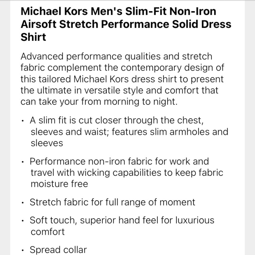 Michael Kors regular fit airsoft cotton shirt - Picture 7 of 9